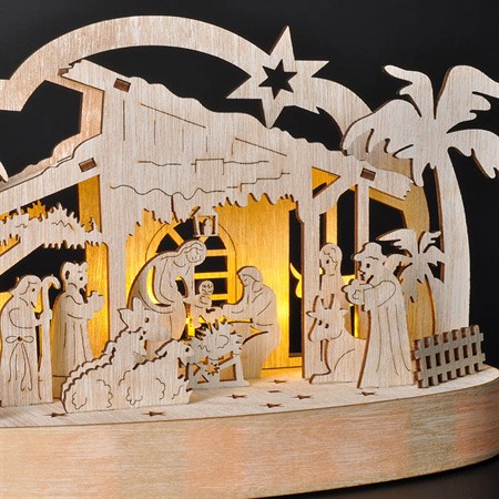 Christmas decoration SOLIGHT 1V275 nativity scene