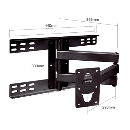 TV holder CABLETECH T0073A to holders T0040A and T0040S