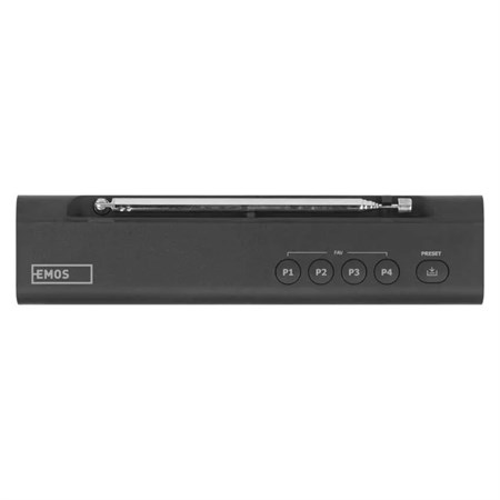 Portable radio EMOS E0090 with Bluetooth, DAB/ DAB+/ FM, black