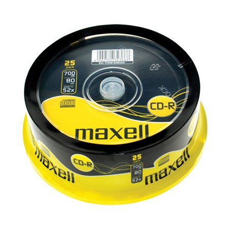 CD-R 700MB MAXELL 52x 25pcs