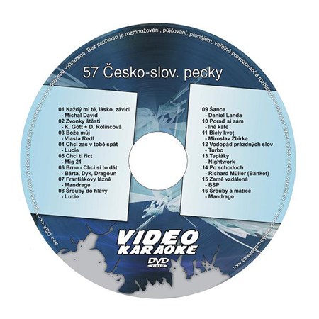 Karaoke DVD Česko-Slovenské pecky