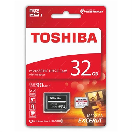 Karta paměťová TOSHIBA MICRO SDHC 32GB CLASS 10 + adaptér M302R0320EA