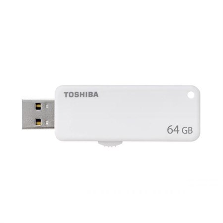 Flash disk TOSHIBA 64GB USB 2.0 bílý