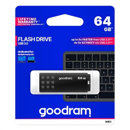 Flash drive GOODRAM USB 3.0 64GB white-black