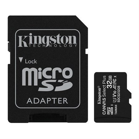 Memory Card Kingston SDCS/32GB micro SDHC 32GB CL10 with adapter
