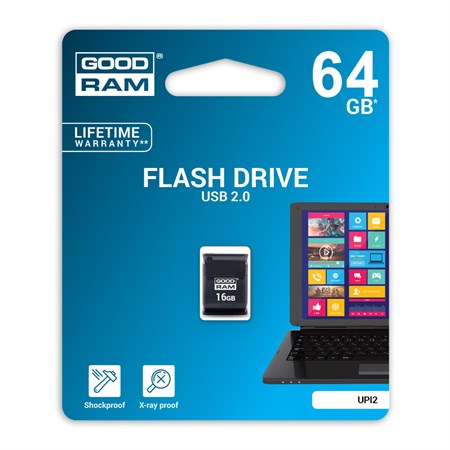 Flash drive GOODRAM Piccolo USB 2.0 64GB black