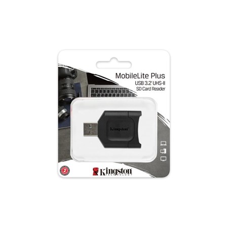 KINGSTON MobileLite Plus USB3.2 Gen1 SDHC/SDXC UHS-II Black memory card reader