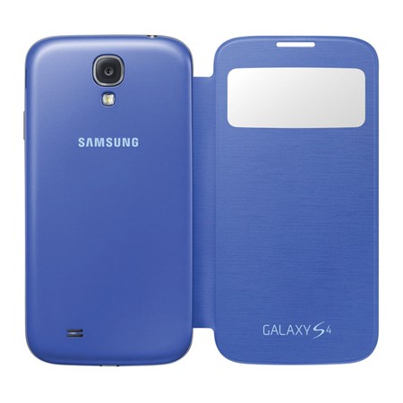 Samsung flipové pouzdro S-view EF-CI950BC pro Galaxy S4 (i9505), světle modrá - EF-CI950BCEGWW