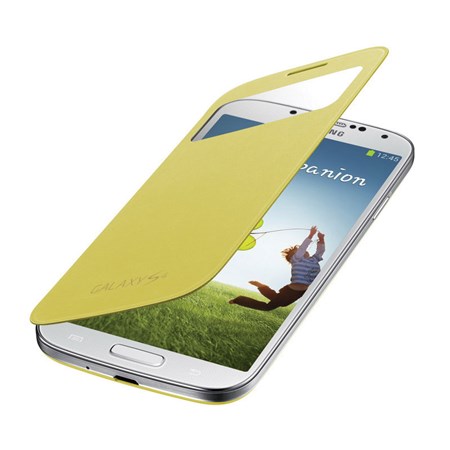 Samsung flipové pouzdro S-view EF-CI950BY pro Galaxy S4 (i9505), žlutá - EF-CI950BYEGWW