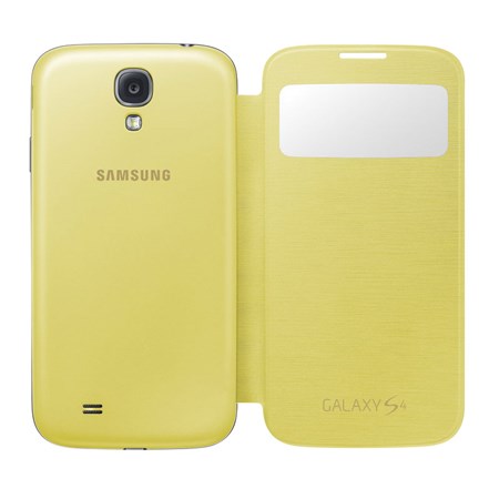 Samsung flipové pouzdro S-view EF-CI950BY pro Galaxy S4 (i9505), žlutá - EF-CI950BYEGWW
