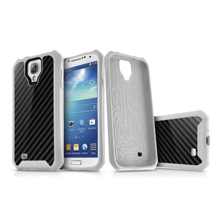 Itskins Atom Sheen Carbon White pro Samsung i9505 Galaxy S4