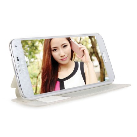 Pouzdro Kalaideng Easy View na Samsung Galaxy S5, bílé