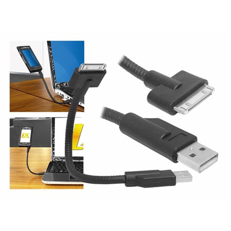 Cable USB - iPhone, 20 cm, extra strong