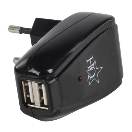 Nabíjačka do zásuvky USB HQ P.SUP.USB402 dvojitá