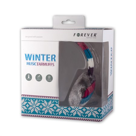 Headband winter with headphones FOREVER colourful