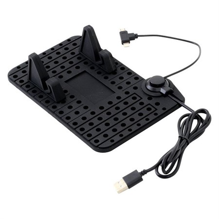 Phone holder with washer and cable micro USB COMPASS 06259