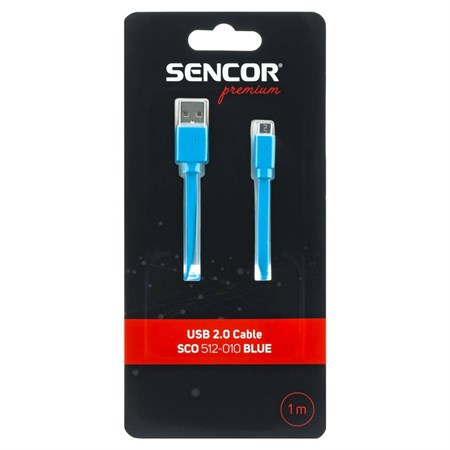 Cable SENCOR SCO 512-010 USB/Micro USB 2.0 1m Blue