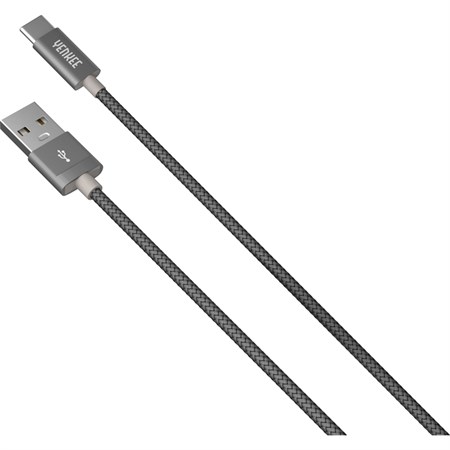 Kábel YENKEE YCU 301 GY USB/USB-C 2.0 1m Grey