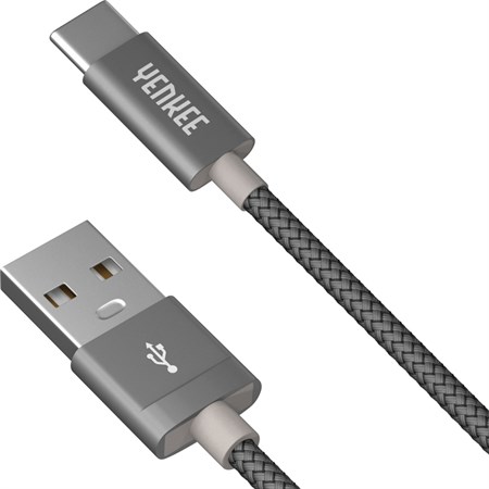 Kábel YENKEE YCU 302 GY USB/USB-C 2.0 2m Grey