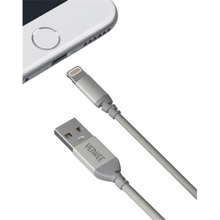 Kábel YENKEE YCU 611 SR USB/Lightning 1m Silver