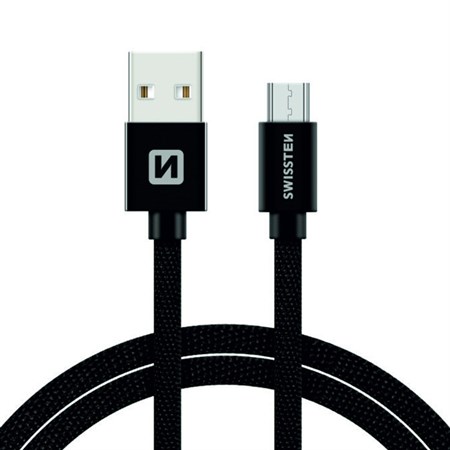 Kábel SWISSTEN 71522201 USB/Micro USB 1,2m Black