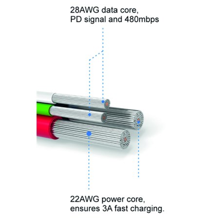 Cable SWISSTEN 71522202 USB/Micro USB 1,2m Grey