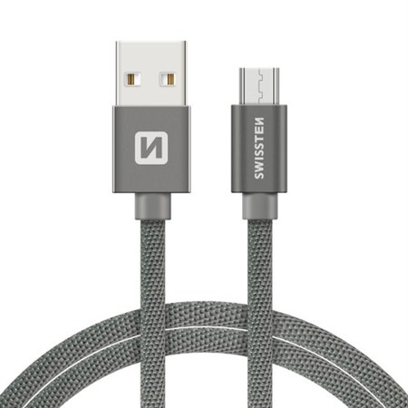 Cable SWISSTEN 71522202 USB/Micro USB 1,2m Grey