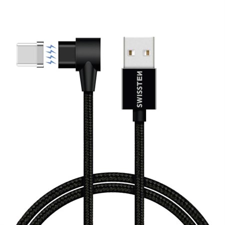 Cable SWISSTEN 71528100 USB/USB-C 1,2m Black