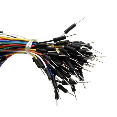 Jumper cables and wires for test solderless contact fields