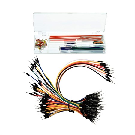 Jumper cables and wires for test solderless contact fields
