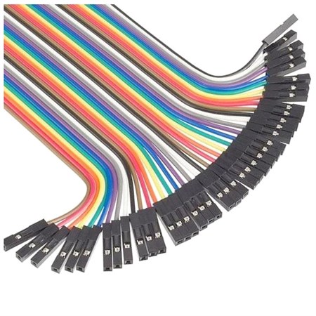 Connecting wires dupont 40pin, length 20cm, female-female