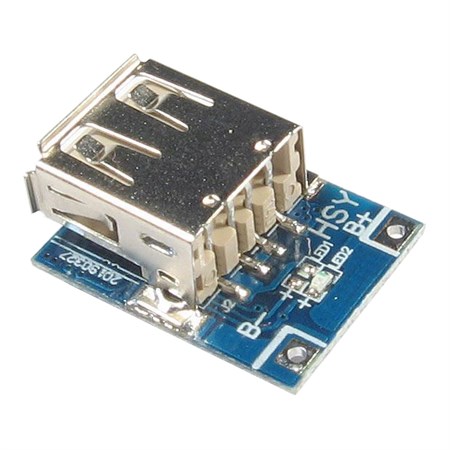Power supply module, 5V step-up converter + Li-Ion charger