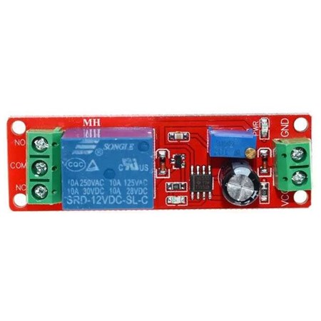 Time delay module with 1-10s relay, module with NE555, 5V supply