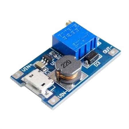 Power supply module, step-up converter 2A with MT3608 with USB micro