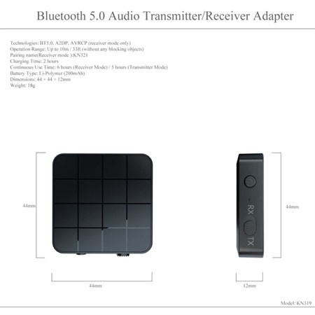 Bluetooth/AUX vysielač/prijímač, prijímač/vysielač