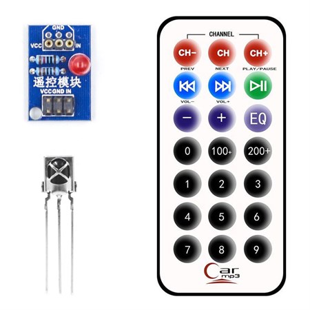 Universal remote control with receiver HX1838 for Arduino