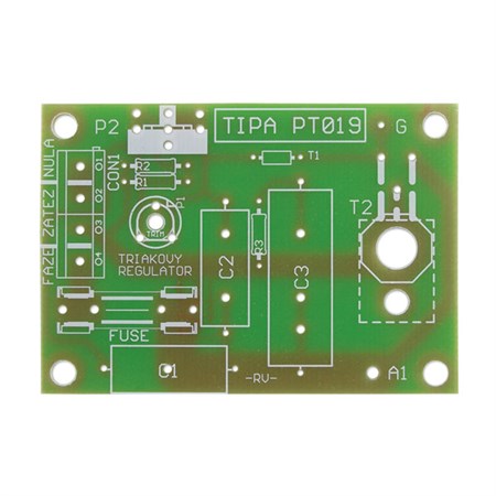 Plošný spoj TIPA PT019 Triakový regulátor výkonu 230V/10A