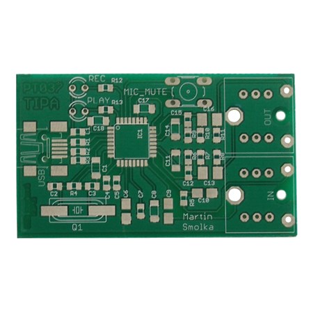 PCB TIPA PT037 USB sound card PCM2912