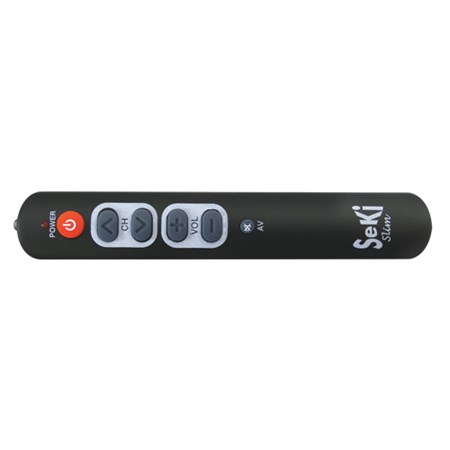 Remote control  SEKI   SLIM black for seniors - universal - big buttons