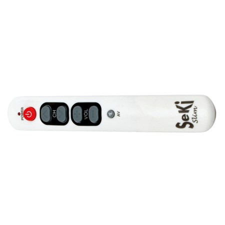 Remote control  SEKI   SLIM white for seniors - universal - big buttons
