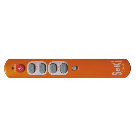 Remote control  SEKI   SLIM orange for seniors - universal - big buttons