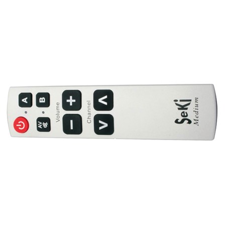 Remote control  SEKI   MEDIUM silver for seniors - universal - big buttons