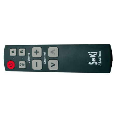 Remote control  SEKI   MEDIUM black for seniors - universal - big buttons