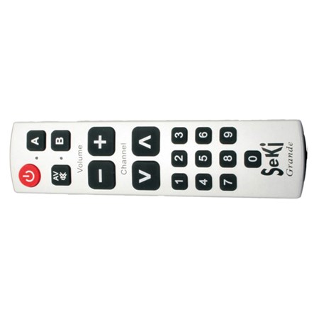 Remote control  SEKI   GRANDE silver for seniors - universal - large buttons