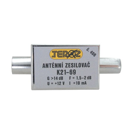 Antenna Amplifier Low Noise DVB-T Teroz 406X 14dB IEC