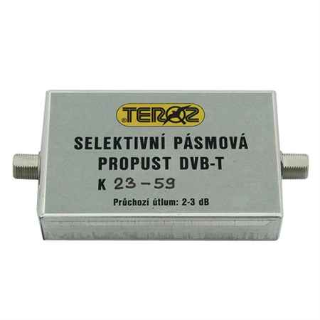 Bandpass antenna Teroz 561X, for channels k.23 to k.59, LTE filter, F-F
