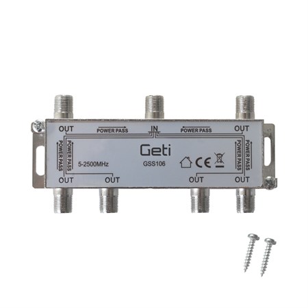Anténny rozbočovač GETI GSS106  6 výstupů