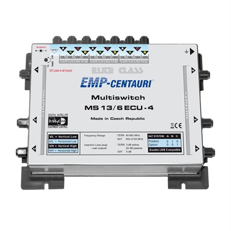 Satelitný multiprepínač EMP Centauri MS13/6ECU-4