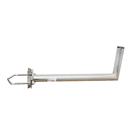 Anténní držák 50cm na stožár s vinklem, rozteč třmenu 100mm , trubka 42/2mm, výška 16cm