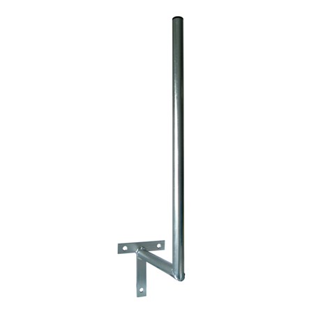 Antenna screen holder 35 for wall with cross diameter 28mm height 60cm
